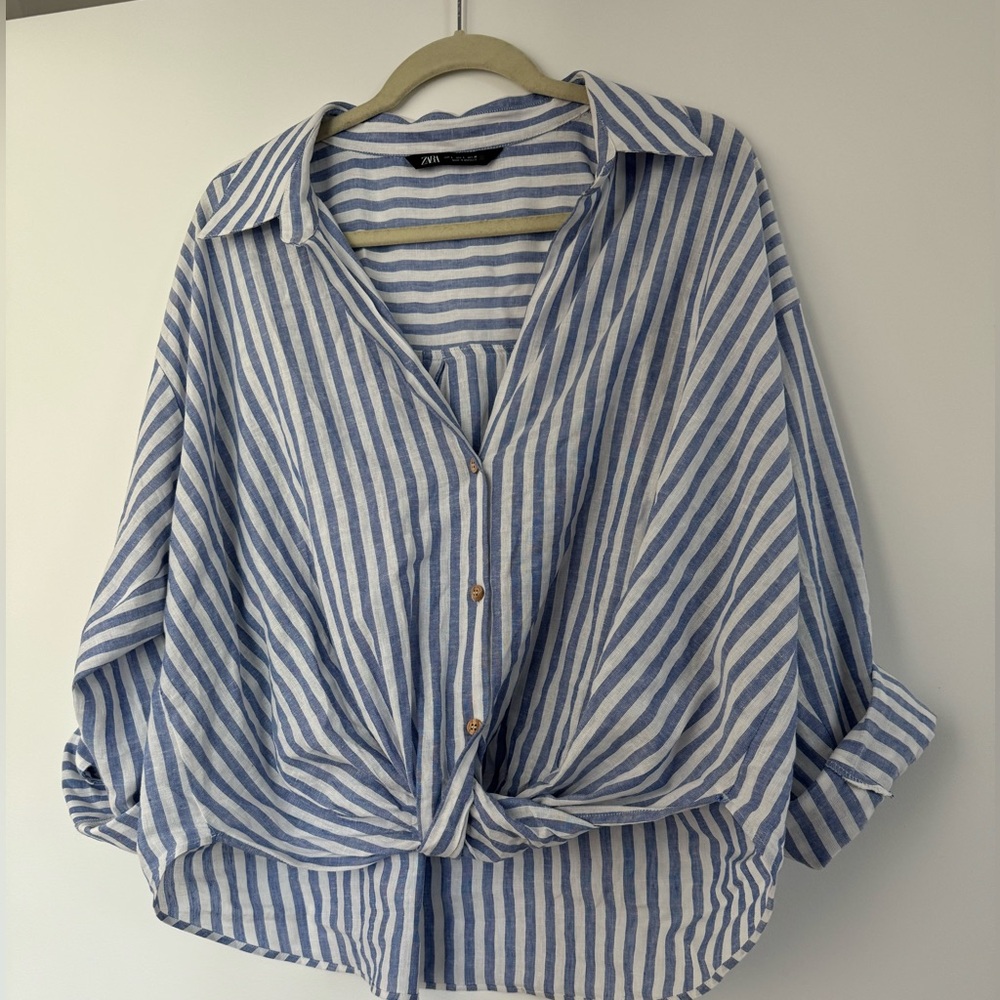 Linen Zara Button Down
